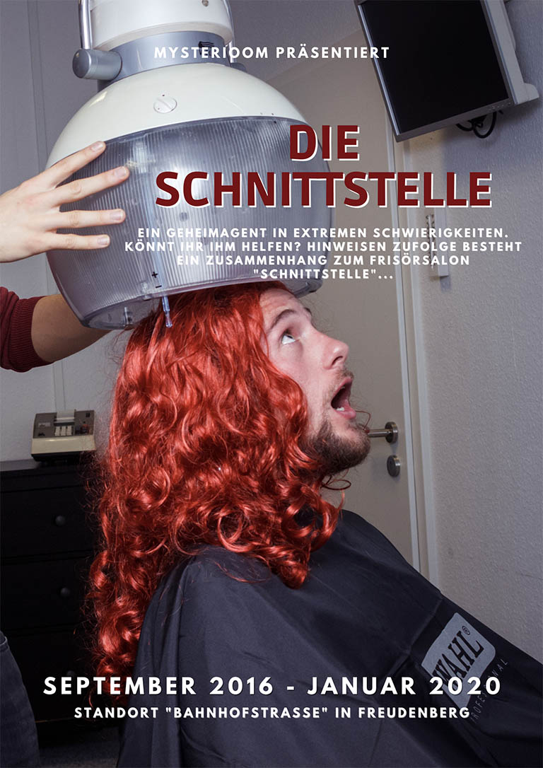 die-schnittstelle-Poster
